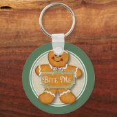 Gingerbrood Man - Bite me Sleutelhanger (Voorkant)