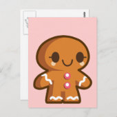 Gingerbrood Man Briefkaart (Voorkant / Achterkant)