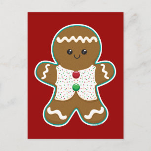 Gingerbrood Man Briefkaart