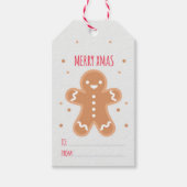 Gingerbrood Man Cadeaulabel (Voorkant)