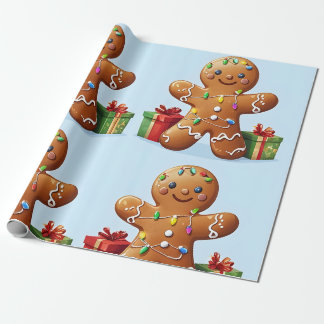 Gingerbrood Man Cadeaupapier