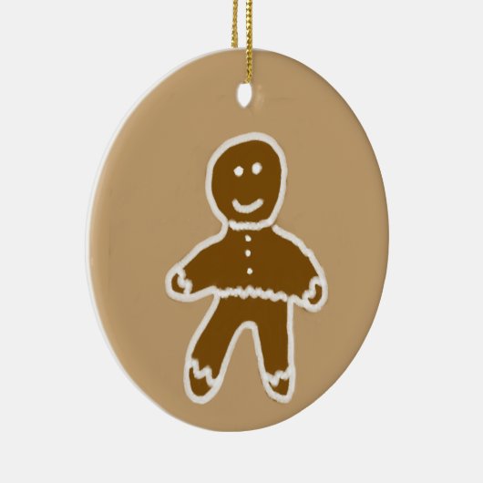 Gingerbrood Man Circle Ornament (Rechts)