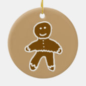 Gingerbrood Man Circle Ornament (Achterkant)