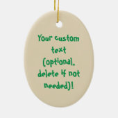 Gingerbrood Man Cookie Funny Kerstversiering Keramisch Ornament (Achterkant)