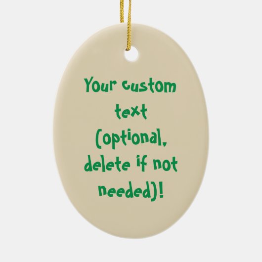 Gingerbrood Man Cookie Funny Kerstversiering Keramisch Ornament (Achterkant)