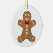 Gingerbrood Man Cookie Kerstfeestdag Keramisch Ornament (Rechts)