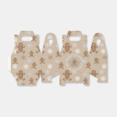 Gingerbrood Man Cookie Kerstmis Gepersonaliseerde  Bedankdoosjes (Uitgevouwen)