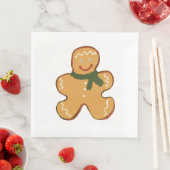 Gingerbrood Man Cookie Kerstmis Servet (Insitu)