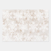 Gingerbrood Man Cookie Snowflake Holiday Baking Inpakpapier Vel (Voorkant 2)