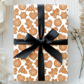 Gingerbrood Man Cookies Cute Kerstmis Cadeaupapier