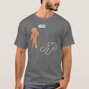 Gingerbrood man "CRUMBS" Funny T shirt