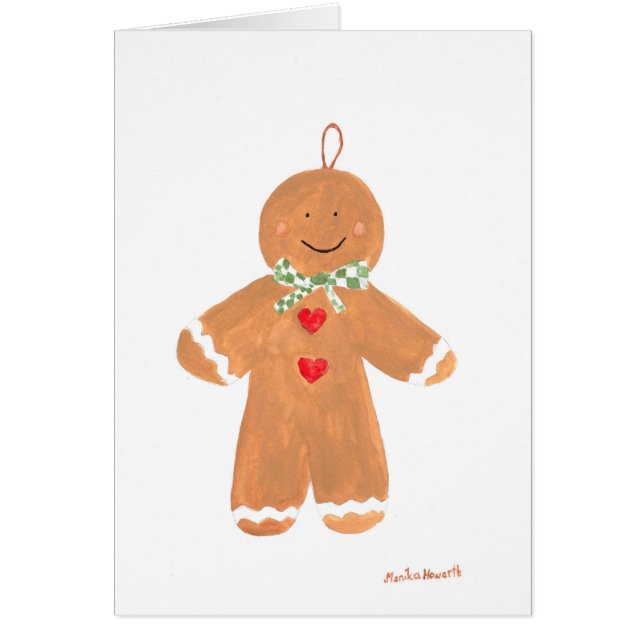 Gingerbrood man decoratie (Voorkant)