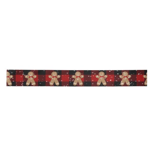 Gingerbrood Man en Snowflakes Lint (Voorkant)