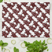 Gingerbrood Man en Vrouwen Theedoek (Gevouwen)