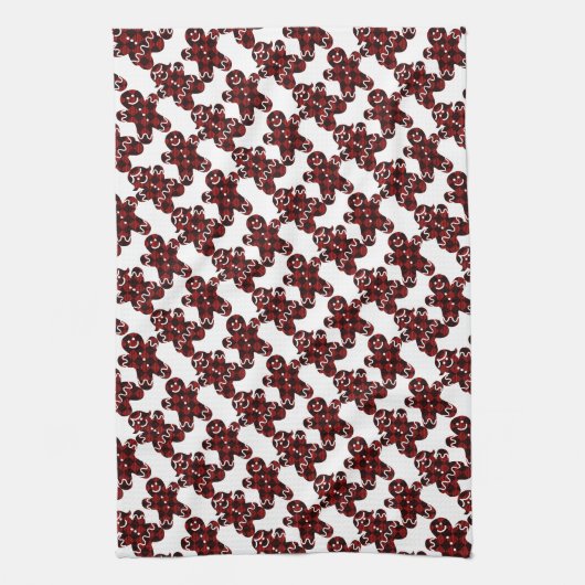 Gingerbrood Man en Vrouwen Theedoek (Verticaal)