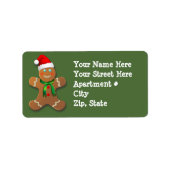 Gingerbrood Man Etiket (Voorkant)