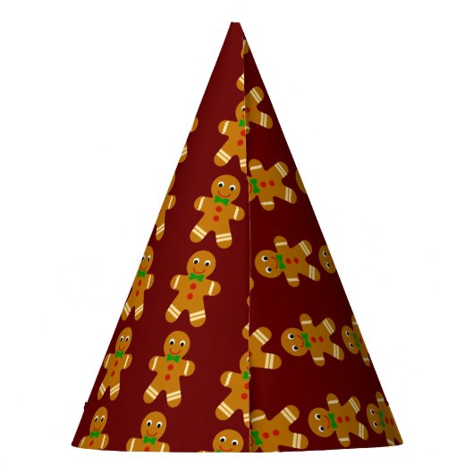 Gingerbrood Man Feesthoedjes (Achterkant)