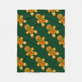 Gingerbrood Man Fleece Deken