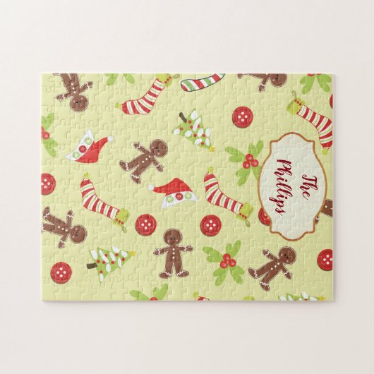 Gingerbrood Man Fun Legpuzzel (Horizontaal)