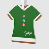 Gingerbrood Man Gum Drop Buttonnen Kerstmis Ornament (voorkant)