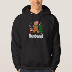 Gingerbrood Man Husband Santa Family Pajama Matchi Hoodie