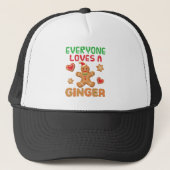 Gingerbrood Man Iedereen houdt van een Ginger Trucker Pet (Voorkant)