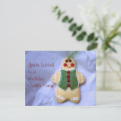 Gingerbrood Man Kaart (Staand voorkant)