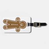 Gingerbrood Man koekje Bagagelabel (Voorkant horizontaal)