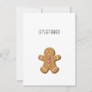 Gingerbrood Man, laten we een gekke grappigheid ma Notitiekaartje