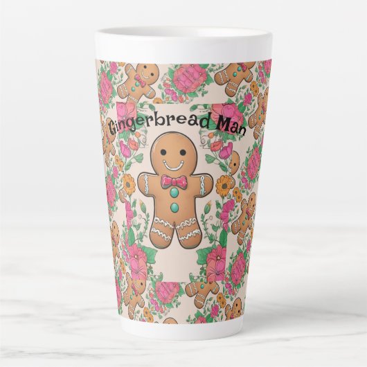 Gingerbrood Man Latte Mok (Voorkant)