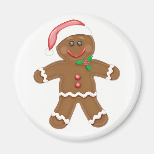 Gingerbrood Man Magnet Magneet (Voorkant)