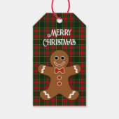 Gingerbrood Man Merry kerstcadeautjes Labels Cadeaulabel (Voorkant)