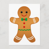 Gingerbrood Man - Merry Kerstmis Briefkaart (Voorkant)