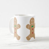 Gingerbrood Man met naam Koffiemok (Voorkant links)