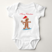Gingerbrood Man met pretkerst Romper (Voorkant)