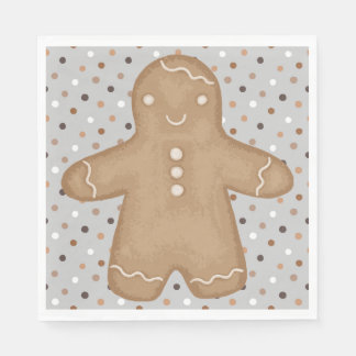 Gingerbrood Man Napkins Servet