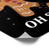 Gingerbrood Man Oh Magnetisch kerstkoekjeskostuum Poster (Hoek)