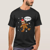 Gingerbrood Man Oh Magnetisch kerstkoekjeskostuum T-shirt (Voorkant)