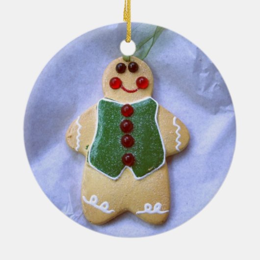 Gingerbrood Man Ornament (Achterkant)