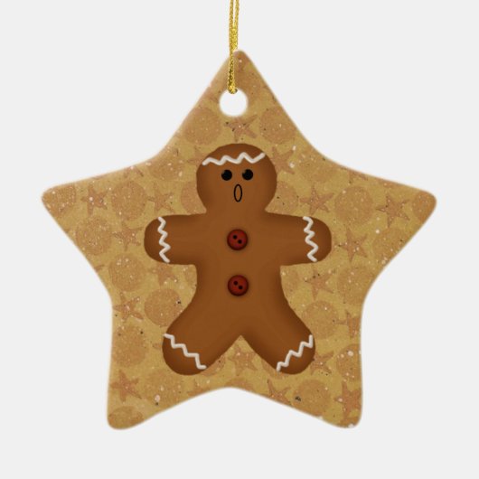 Gingerbrood Man Ornament (Voorkant)