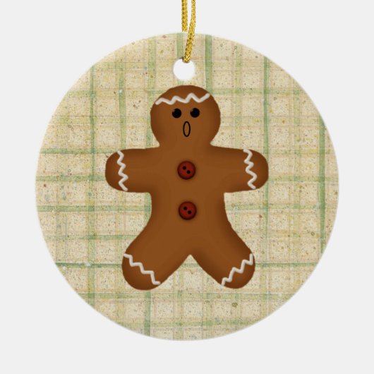 Gingerbrood Man Ornament (Voorkant)
