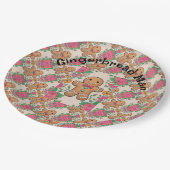 Gingerbrood Man Papieren Bordje (Gekanteld)