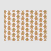 Gingerbrood Man Pattern Tissuepapier (Voorkant)