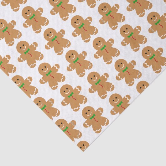 Gingerbrood Man Pattern Tissuepapier (Detail)