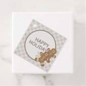 Gingerbrood Man Pset Kerstfeestdag Koekje Bedankjes Labels (In situ)