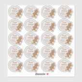 Gingerbrood Man Pset Kerstfeestdag Koekje Sticker (Vel)