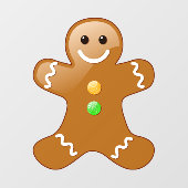 Gingerbrood Man Raamsticker (Vel)