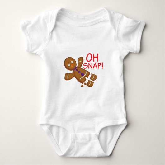 Gingerbrood Man Romper (Voorkant)