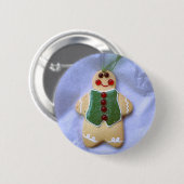Gingerbrood Man Ronde Button 5,7 Cm (Voorkant /achterkant)