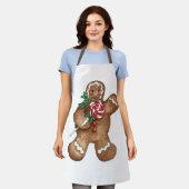 Gingerbrood Man Schort (Gedragen)